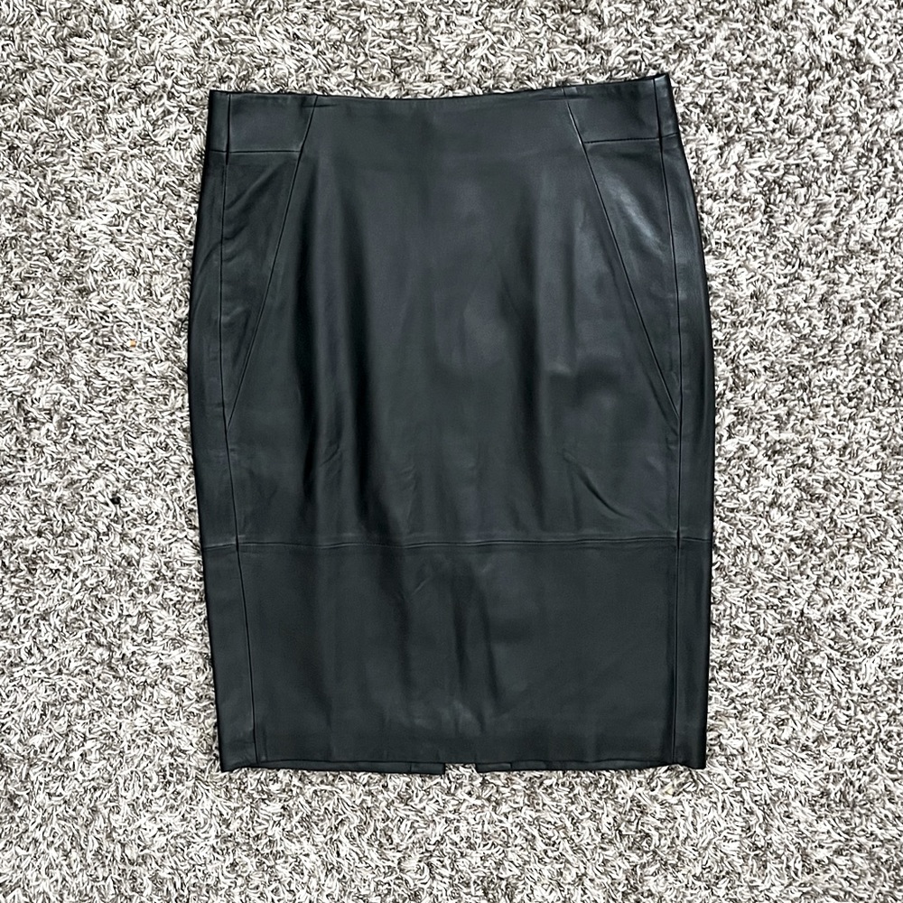 J. Crew Collection Lambskin No. 2 Pencil Skirt